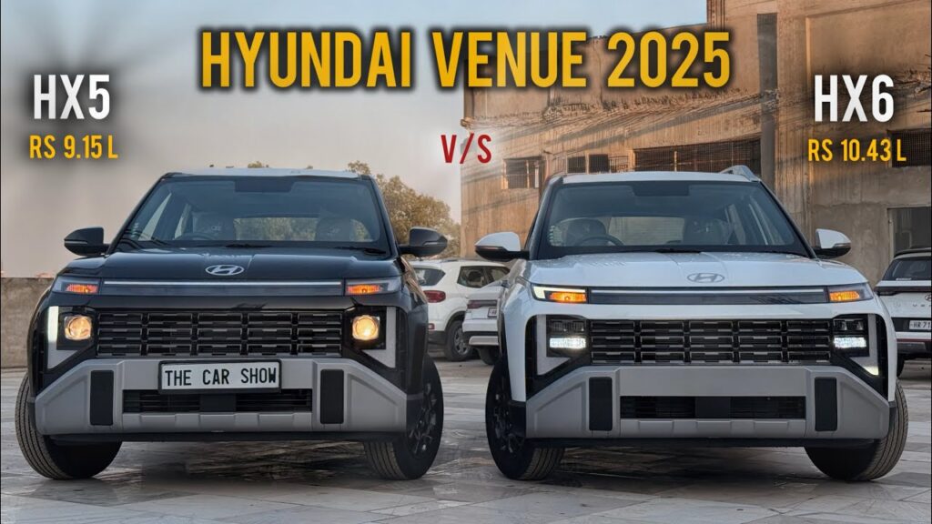 New Hyundai Venue 2025: HX5 vs HX6 – Which Variant Offers the Best Value?