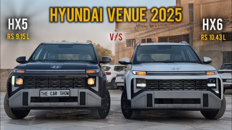 New Hyundai Venue 2025: HX5 vs HX6 – Which Variant Offers the Best Value?